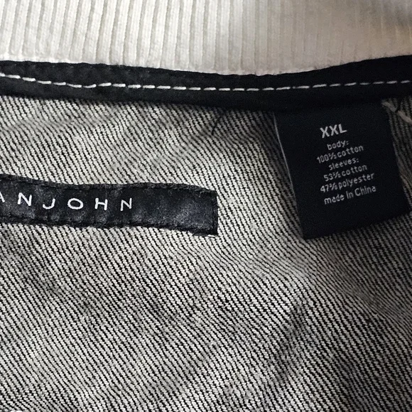 Vintage SEAN JOHN SeditionariesPunk Style Denim Jacket XXL